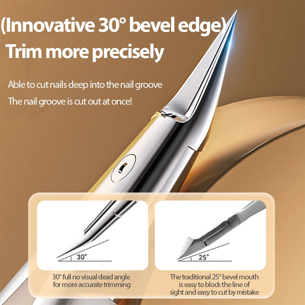 Stainless Steel Dead Skin Scissors Thick Nail Inlay Oblique Mouth Qme