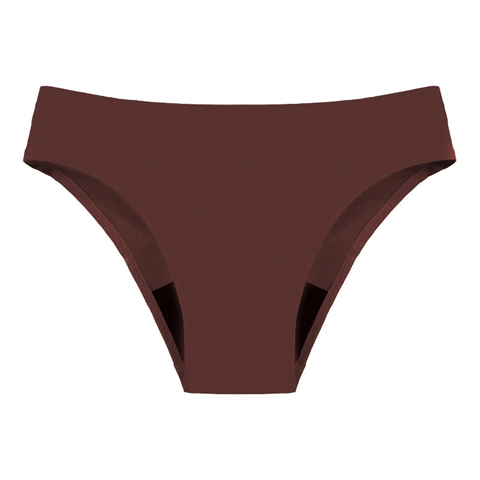 Swimwear Solid Color Menstrual Leakproof Bikini Bottom Absorbent Pants High Waist Swimming Trunks For Teens Outing Micro Bikinis Qme Brown XXXL
