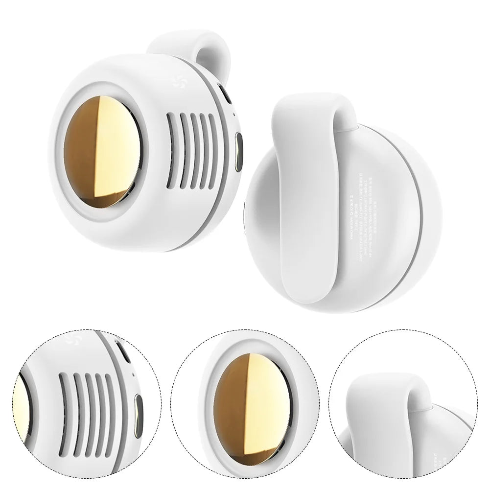 Mini Waist Fan with 3 Speeds Portable Fan Rechargeable Battery Personal Body Fan for Outdoor Work Hiking Travel Qme