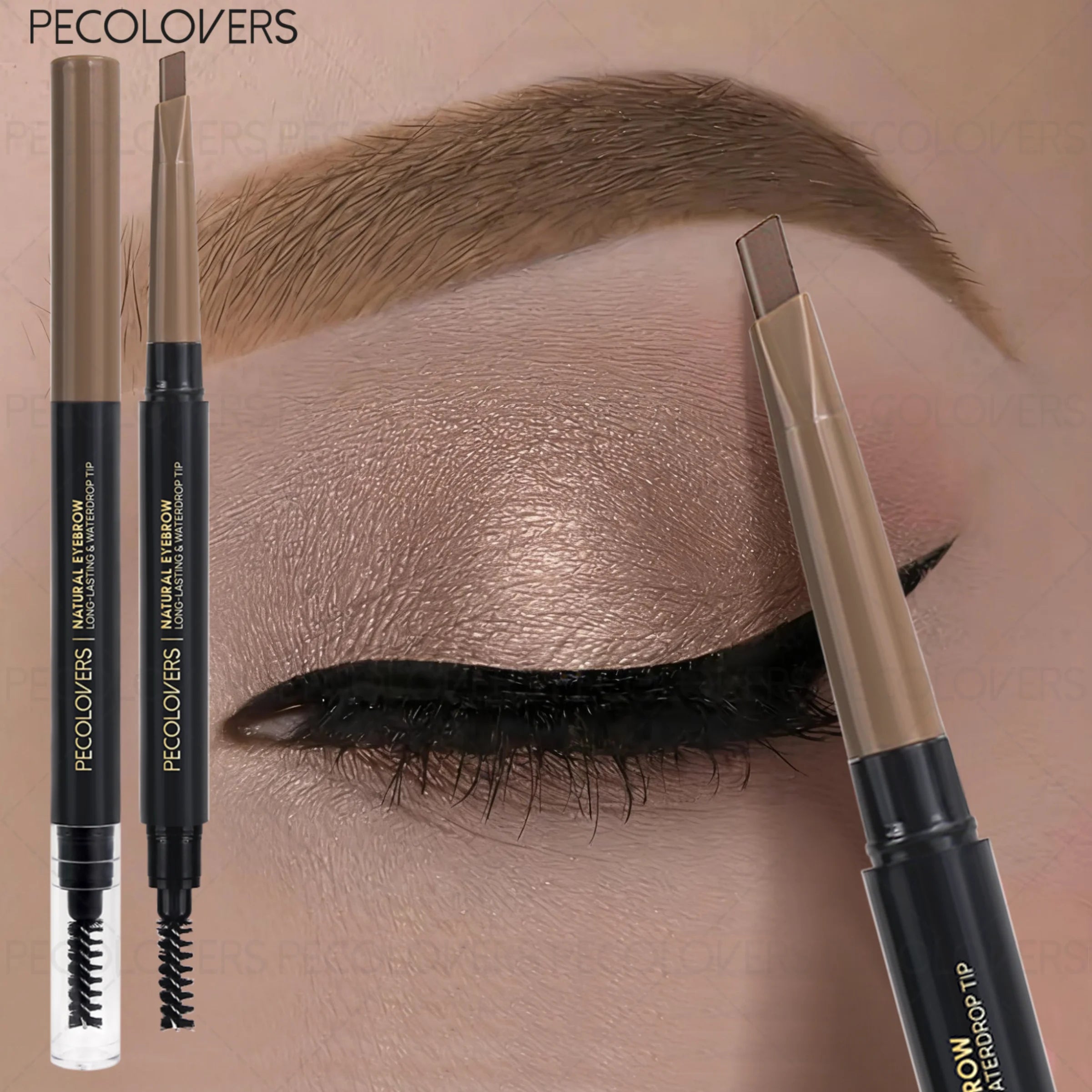 Dual-ended Eyebrow Pencil Natural Soft Mist Brow Pigmented Blendable Qme