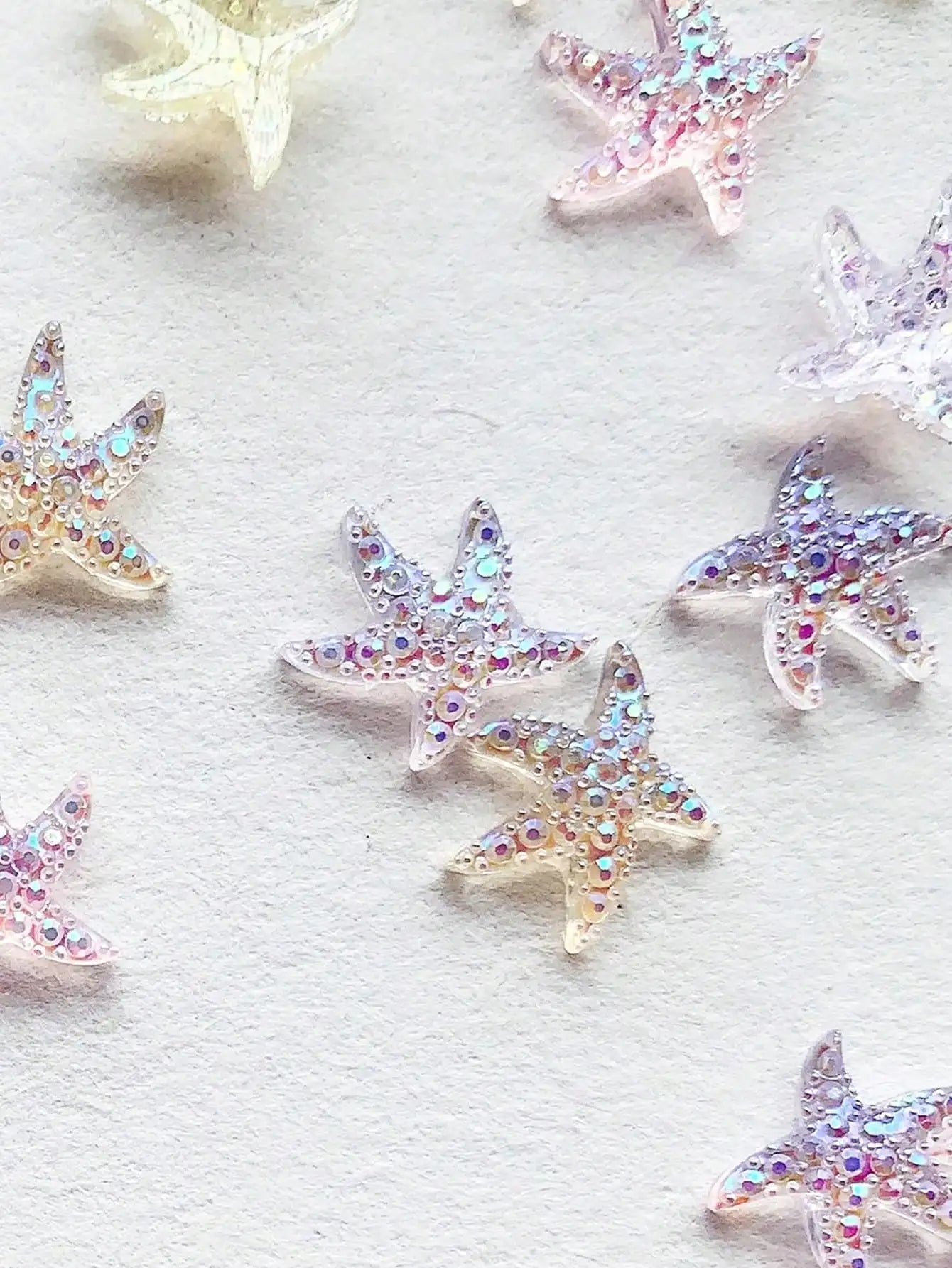 Summer Blue Ocean Elements Sea Star Shell 3D Nail Art Decoration Qme