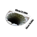 3D Optical Illusion Rug Semi-circular Entrance Doormat Entryway Qme Style 4 China Mainland