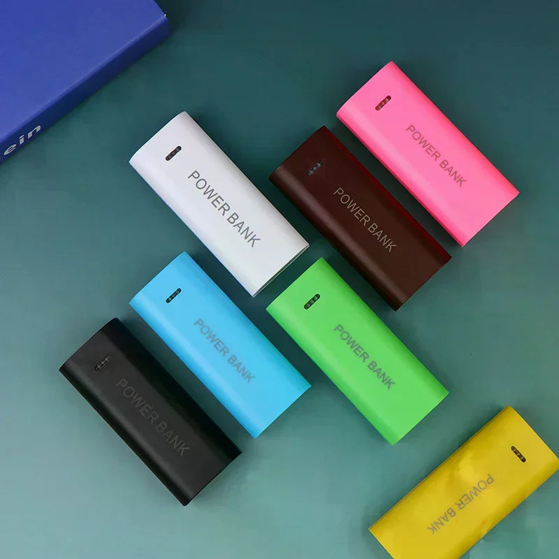 Portable Power Bank Case DIY 2Cell 18650 Battery Box Smart Phone Qme