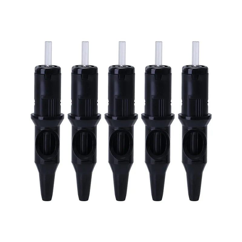New Ball Point Pen Tattoo Cartridge Needles 5 Colors Practice Needles Drawing For Motor Tattoo Pen Grip Cartridge Supplies Qme 5PCS Black