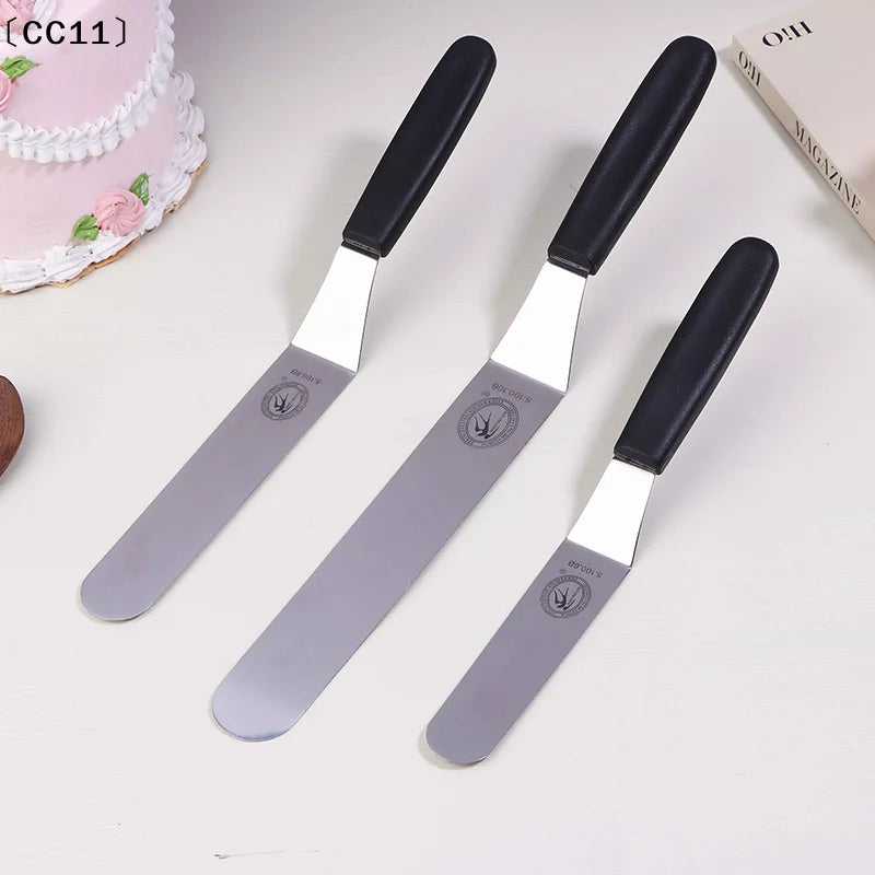 6 8 Spatula Angled Stainless Steel Palette Knife Curved Offset Blade Qme