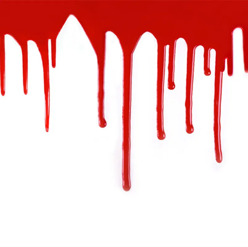 Neo-Gothic Halloween Resin Blood Drop Neck Choker Necklace for Women Creativity Bloodstain on Neck Necklace Jewelry Gift Qme