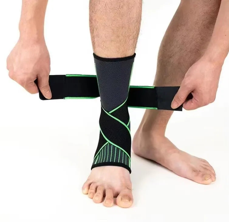 Sport Ankle Support Protection Compression Mountaineering Basketball Qme green XLARGE