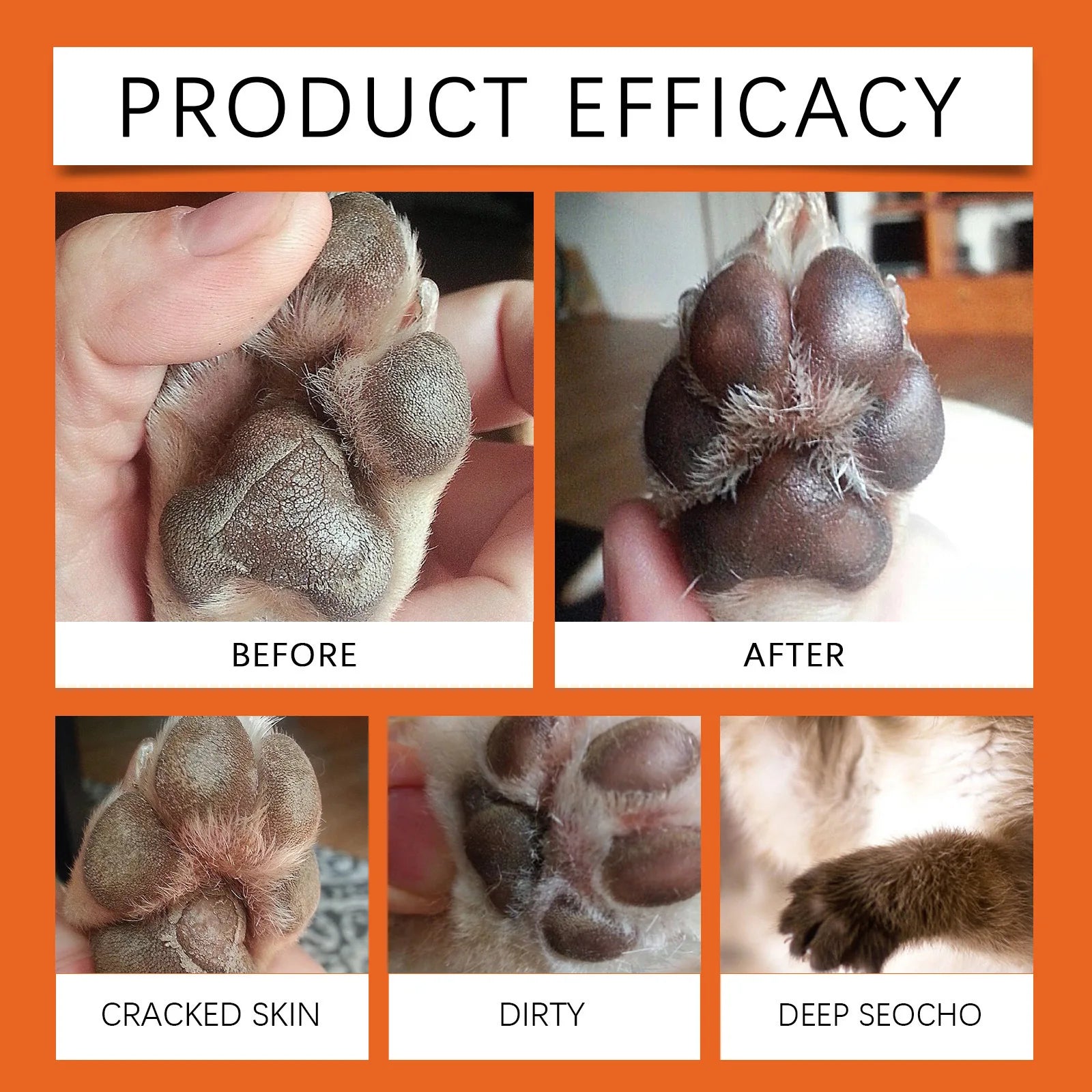 Pet Paw Balm Noses Paws Moisturizer Repair Dry Cracked Cat Foot Care Protector Lick Safe Repair Dry Cracked Dog Care Supplies Qme