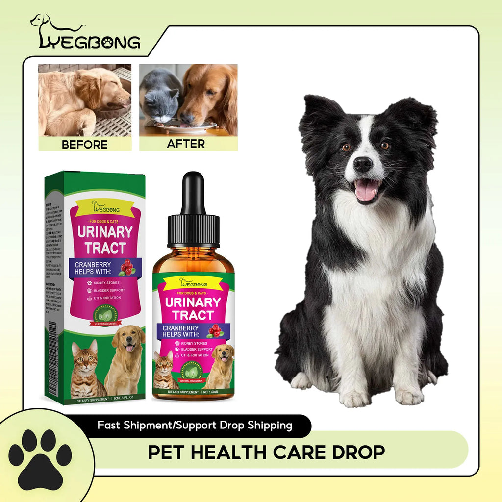 Cranberry Bladder Health Drop Dog Urinary Tract Infection Supplement Bladder Stone Remover Promote Kidney Health Pet Health Care Qme Default Title