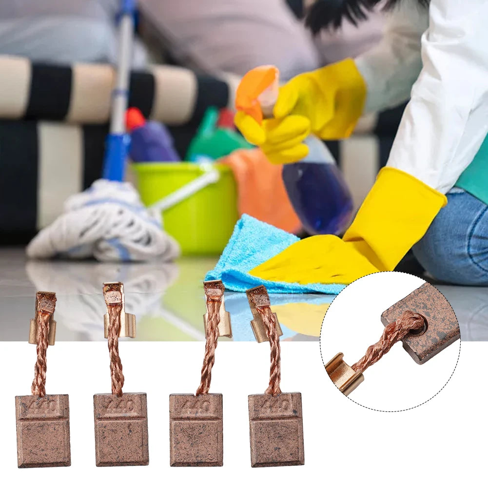 4 Pcs Carbon Brushes For CB-440 CB-448 CB-436 195021-6 194427-5 Vacuum Cleaner Household Vacuum Cleaner Replacement Spare Qme
