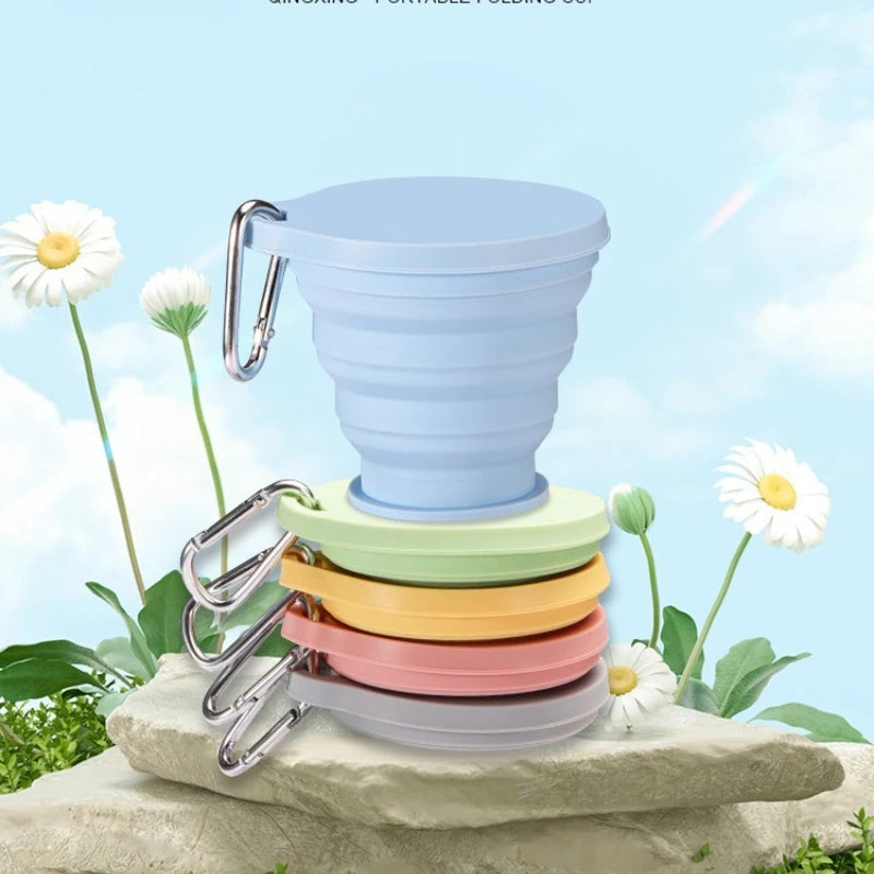Outdoor Portable Silicone Foldable Cup Food Grade Heat-resistant Qme