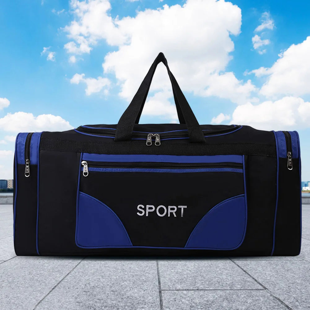 Oxford Fitness Bag Waterproof Fitness Training Bag Multifunctional Wear-resistant Adjustable Shoulder Strap for Outdoor Football Qme