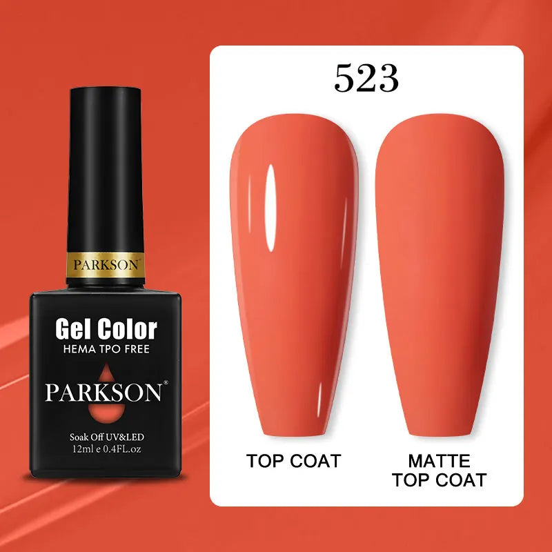 Parkson Colorful Nail Gel Polish Lacquer Soak Off UV LED Long Lasting