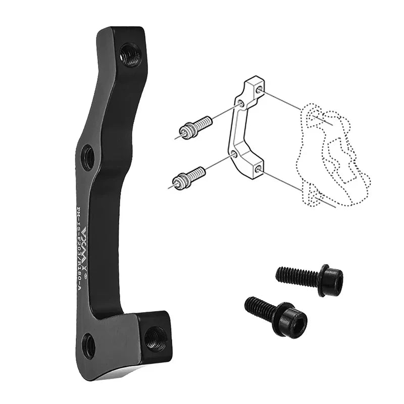 Bike Disc Brake Rotors Front Rear Caliper Adapter Aluminum Alloy Post Qme