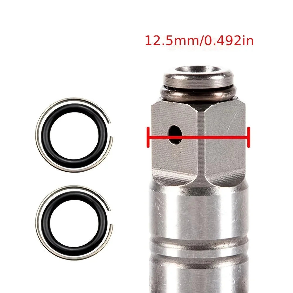 1/2" Retaining Ring Clip with O-Ring for Impact Wrench Socket Retainer Rings Socket Retaining Drive Friction Rings Part Qme
