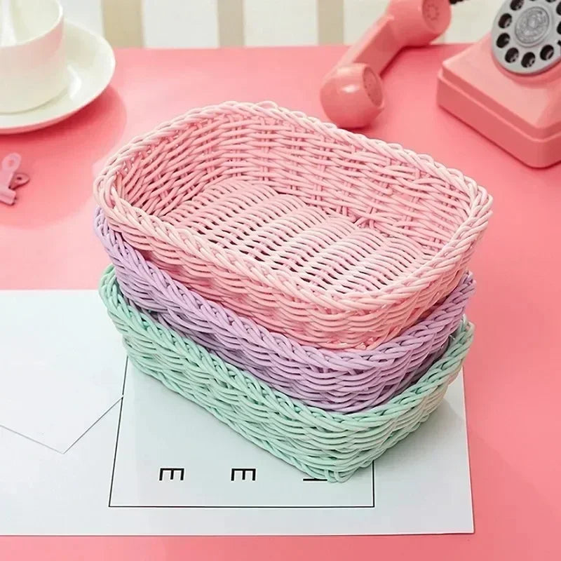 Plastic Storage Box Container Desk Organizers Stationery Cosmetics Toy Basket with Lid Drawer Jewelry Case Kitchen Home Supplies Qme