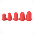30PCS Silicone Finger Protectors Heat Resistant Anti-Slip for Electronics Factory Piano Work Gloves Qme Red-S