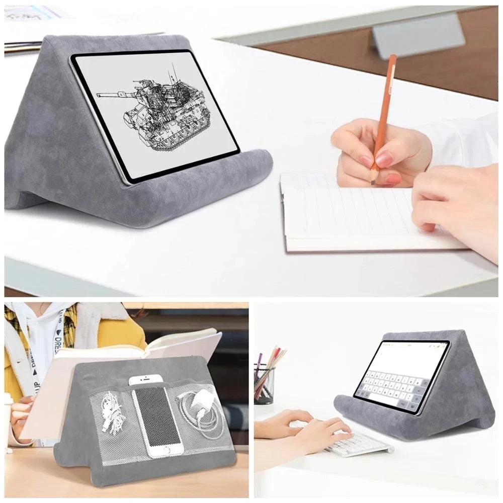 Sponge Pillow Tablet Stand Holder Pillow Pad Ultra Multi-Angle Soft Tablet Stand for Samsung Xiaomi Tablet Holder Reading Stand Qme