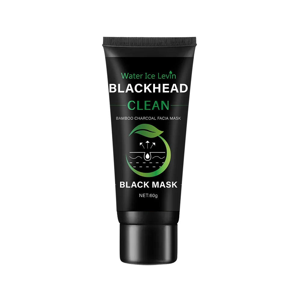 Bamboo Charcoal Fiber Mask Blackhead Removal Deep Mask Deep Cleansing Cleansing Exfoliating Mask Treatment Black Mask Qme A bottle