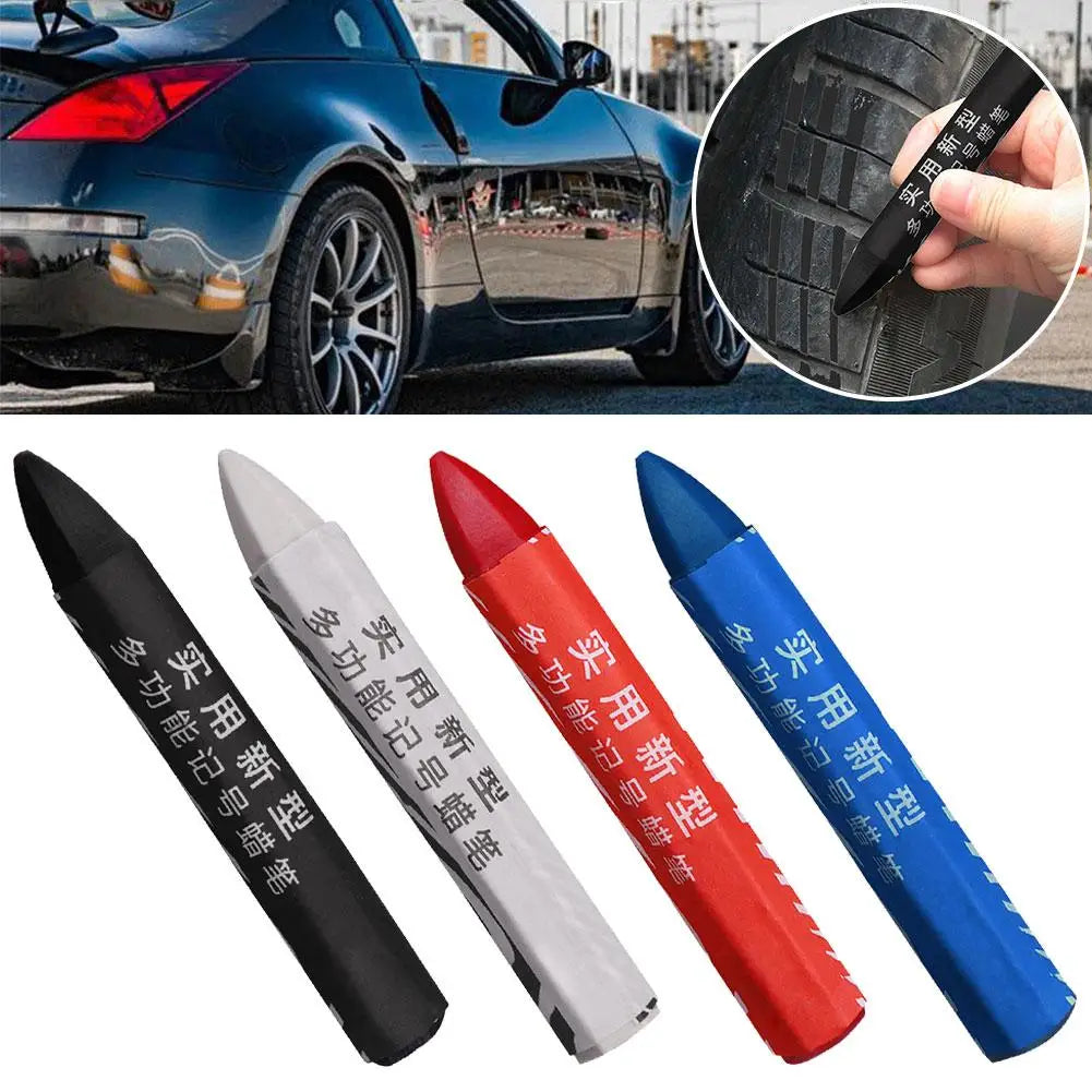 Tire Crayon Marker Oil Resistant Damage Lightweight Crayon Portable Marking Crayons For Mark Tire Damage Tire Repair Tools Qme