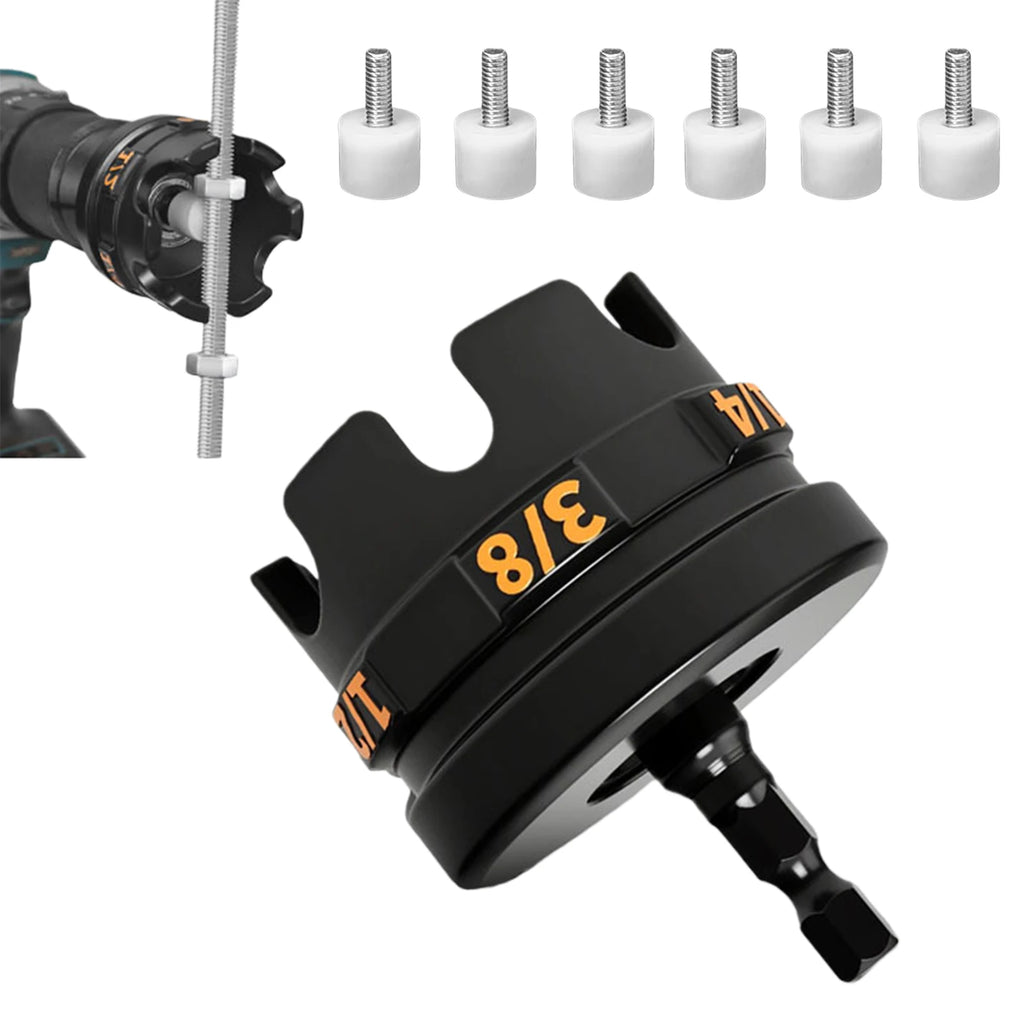Metal Nut Zipper Drill Attachment For Fast Nut And Bolt Removal Nut Remover Bolt Extractor Tool For Conduit Racks Socket Wrench Qme
