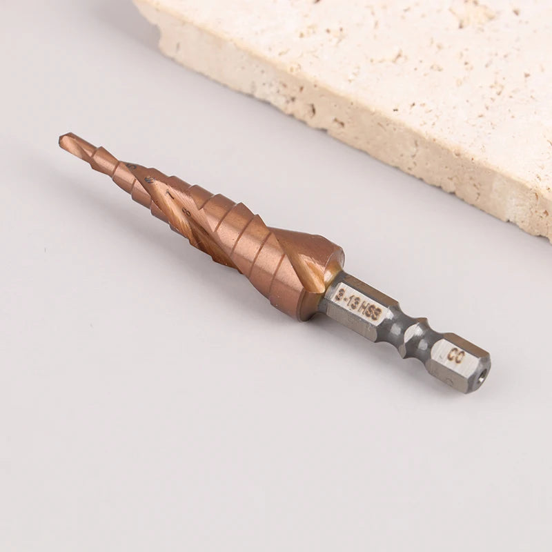 Hardened M35 Cobalt Step Drill Bit Stainless Steel Pagoda Hole Opener Qme