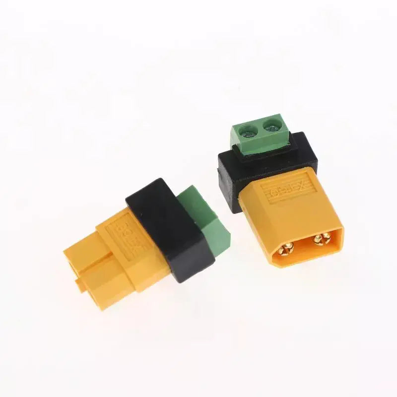 XT60 Male Female To 2Pin Terminal Adapter Solderless Charging Connector For UAV Balance Charger Solar Panel Model Devices Qme