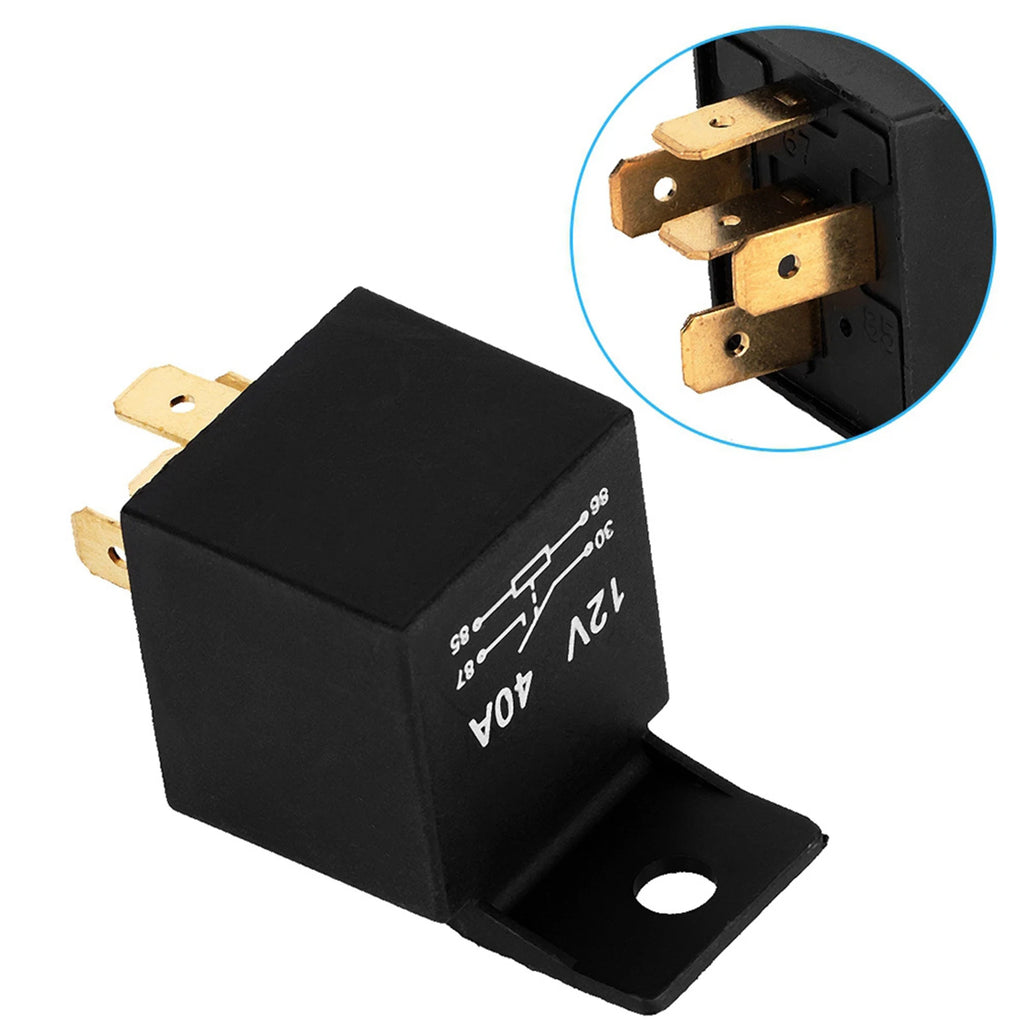 12V Relay 5 Pin 12V 30A/40A Weatherproof Waterproof Car Auto Relay Auto Relay Relay Car Relay Relay Qme