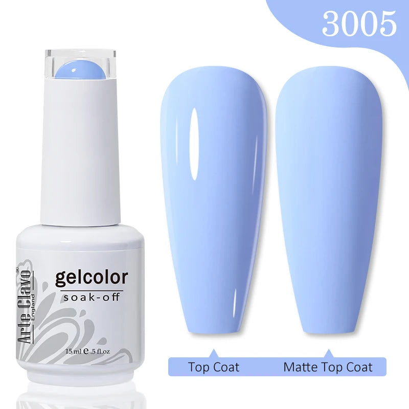 Arte Clavo Gel Nail Polishes Pink Nude Hybrid Lak Manicure