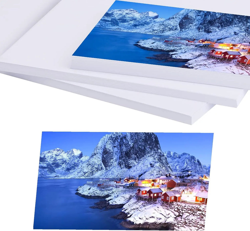 A5 Photo Paper , Waterproof Glossy for Photo Paper，A5 Size 230gsm Waterproof Embossed Card Paper Inkjet Photo Paper Qme