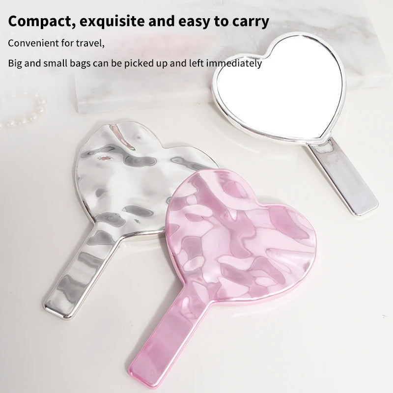 Female Handle Makeup Cosmetic Beauty Tools Handheld Vanity Make Up Qme