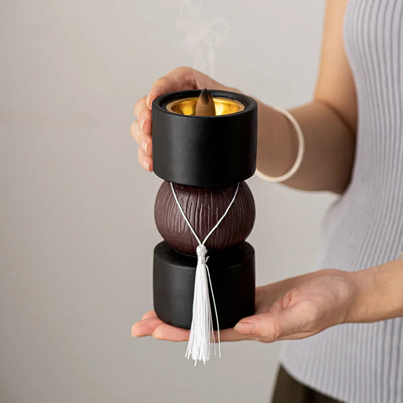 Middle Eastern Arabic Resin Dumbbell Aromatherapy Diffuser Tassel Qme