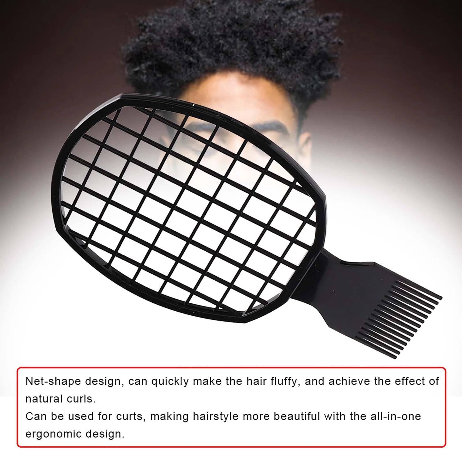 Afro Comb Curly Hair Comb Dreadlocks Comb Men Afro Curly Hair Comb Dreadlocks Tin Foil Hot Perm Comb Hairdressing Tool Perm Comb Qme