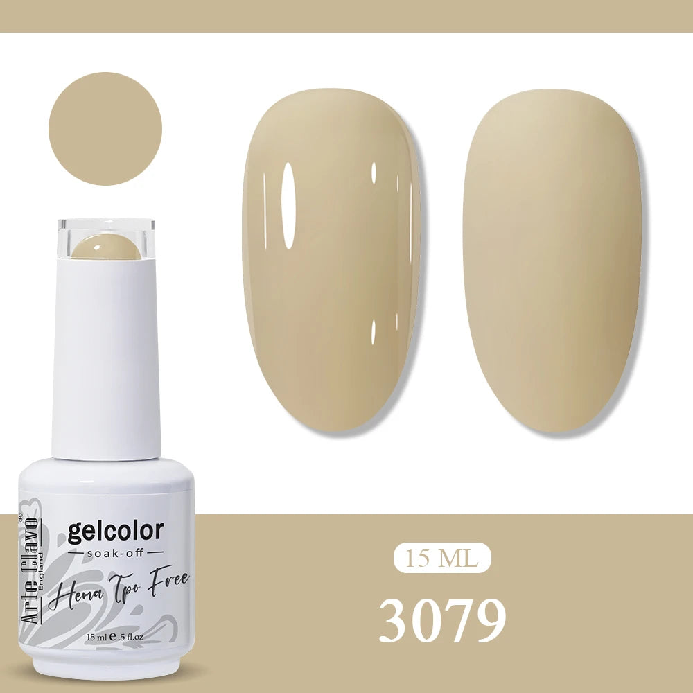Arte Clavo HEMA TPO Solid Purple Gel Nail Polish Winter Matte DIY Art Qme 3079