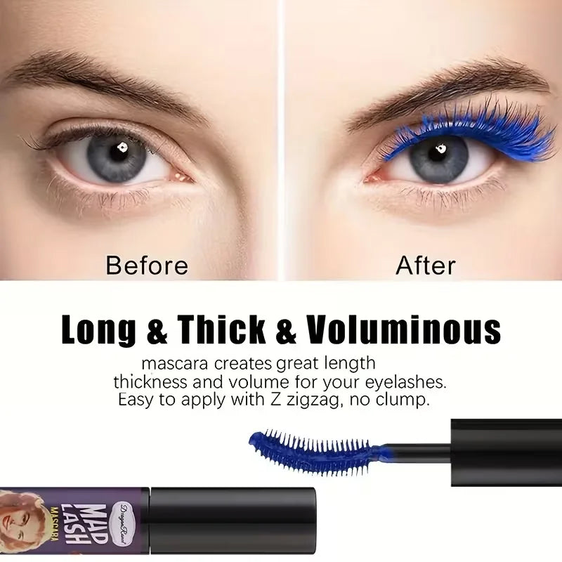 Colorful Slender Mascara Waterproof Fast Drying Curling Eyelashes Qme