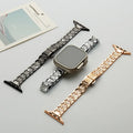 Inlay Diamond Butterfly Buckle Wristband Compatible Apple iWatch 1-10 Huawei FIT4 Xiaomi 8 9 10 Ladies Watch Accessory Qme Champagne Huawei FIT3-4-4PRO