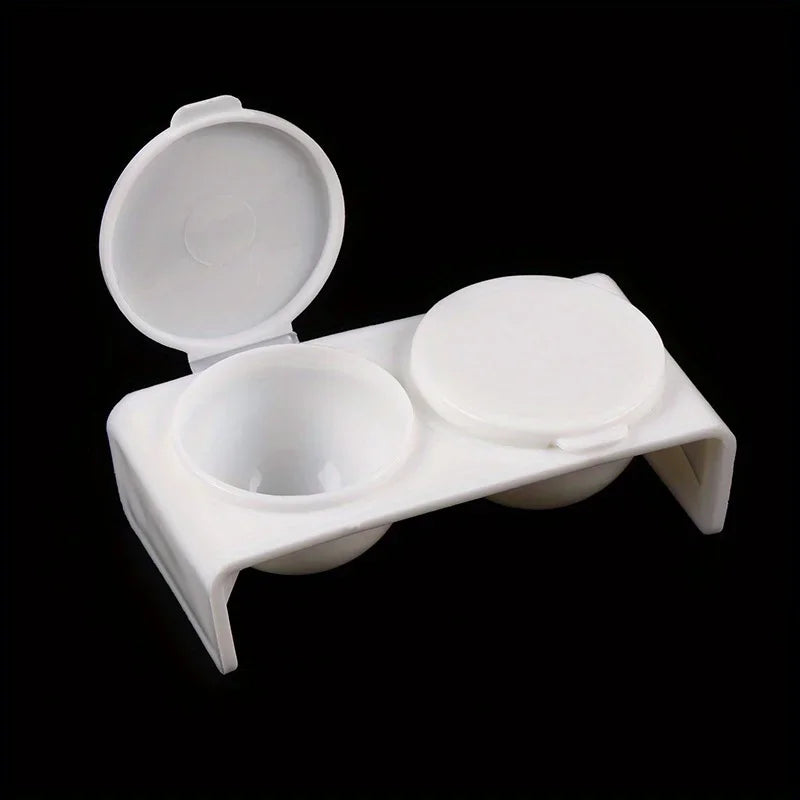 Plastic Cup for Washing Brushes And Pens, Featuring a Double Hole Design And a Double Cover for Art Painting Supplies Qme