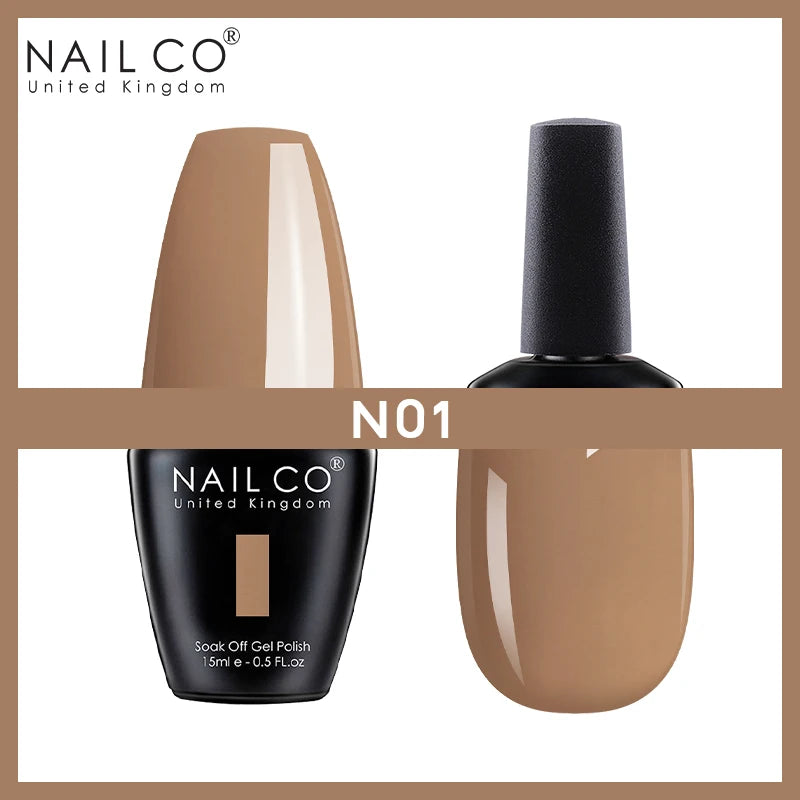 NAILCO Nude Nails Gel Nail Polish UV LED Semi-permant Varnish Hybrid