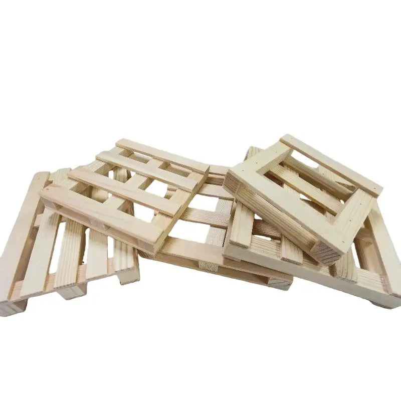 Cold Drinks Mini Wooden Pallet Beverage Coasters Wood Flower Pot Qme