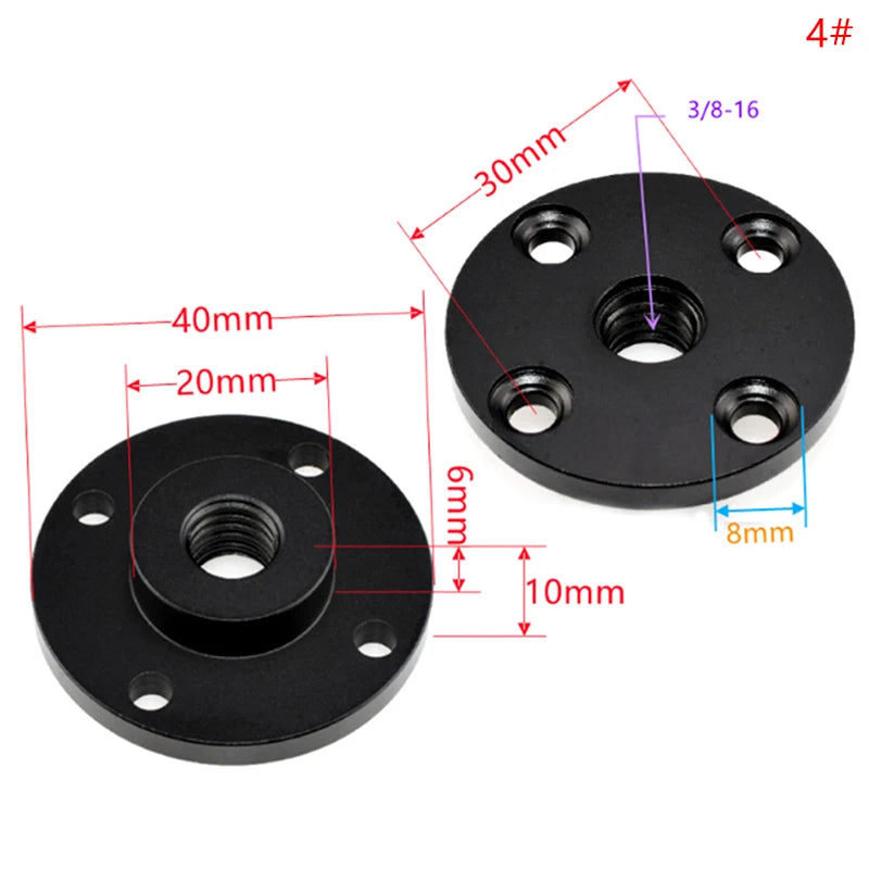 Shoe Mount Metal Thread Screw Nut Adapter Tripod Bracket Accessories Qme 4