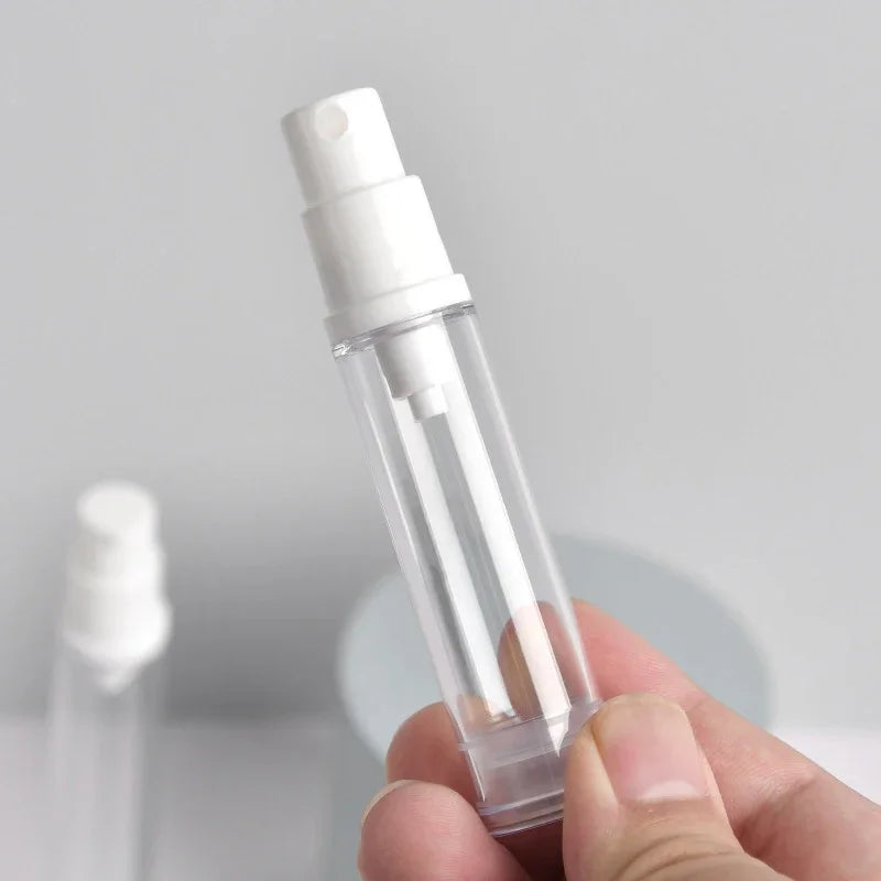 5 10 Mini Portable Vacuum Press Bottle Empty Liquid Lotion Spray Qme