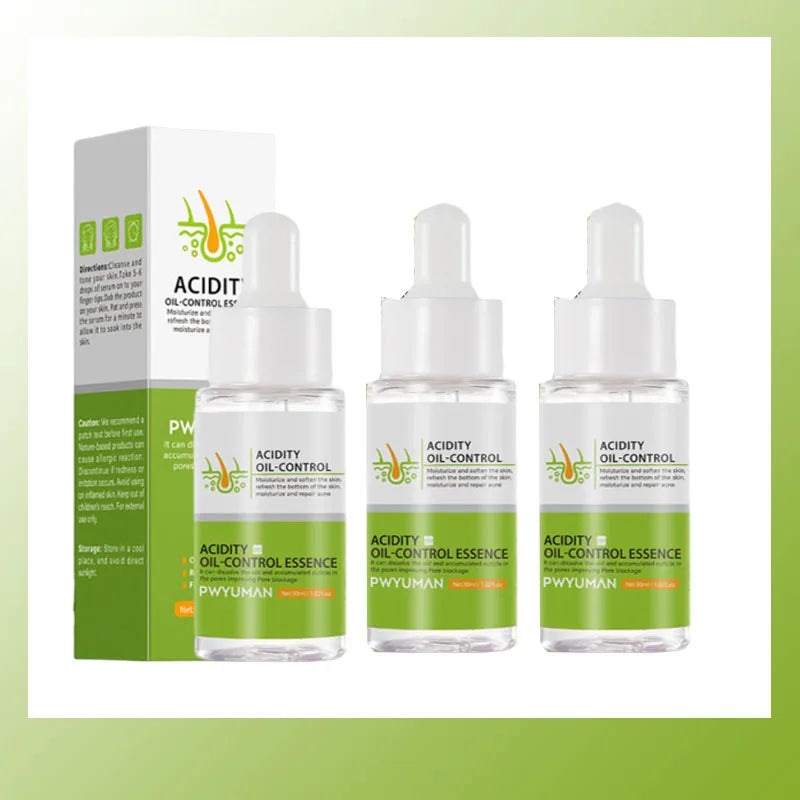 Salicylic Acid Pore Shrinking Serum Quick Elimination Large Pores Remove Blackhead Acne Tighten Smooth Skin Korean Care Product Qme 3pc