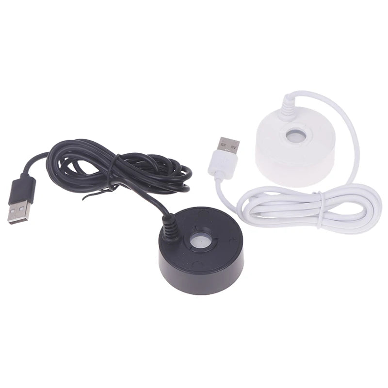Fish Tank Landscaping Mist Maker Waterproof White Black 5V USB Qme