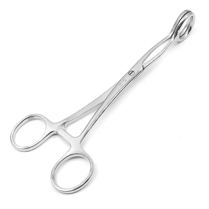 Stainless Steel Tongue Forceps Pulling Medical Oral Dentistry Qme