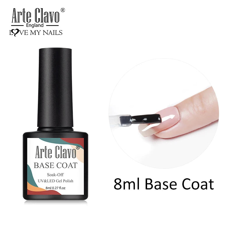 Arte Clavo Gel Nail Polish 180 Colors Supplies Varnish Semi Permanent