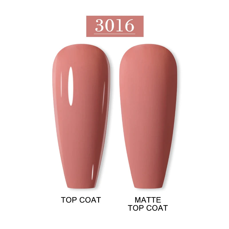Arte Clavo Nail Art Designs Matte Coat Gel Polish Winter Pink Semi Qme 3016