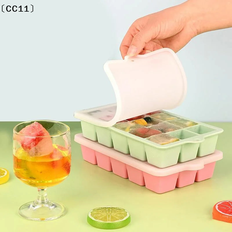 15Grid Food-grade Silicone Large Tray Mold Stackable Extra-large Lce Qme