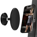 Gym Mate Magnetic Phone Mount &Double-sided Magnetic Suction Phone Holder for MagSafe. Shoot Hands-Free Videos While Working Out Qme black