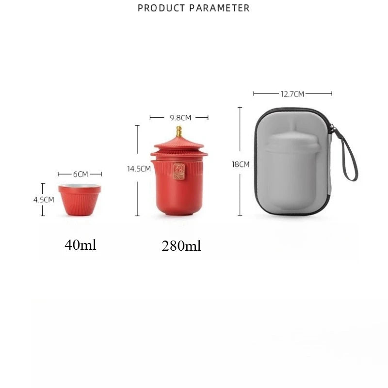 Palace Museum High-end Ceramic Travel Tea Qme