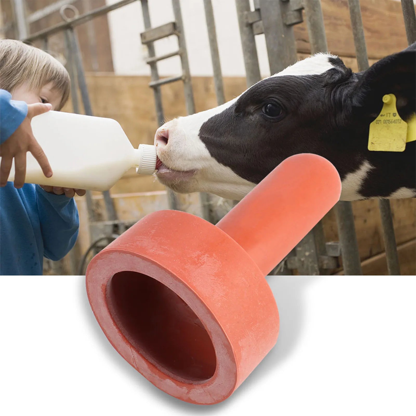 5PCS Cow Calf Nipple Drinker Pacifier Farm Animal Feeding Bottle Automatic Water Milk Feeder for Cattle Livestock Supplies Qme